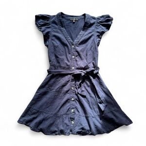 Lulus Blue Button-Up Dress